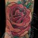 Tattoos - Girly Traditional Pink Rose - 71971